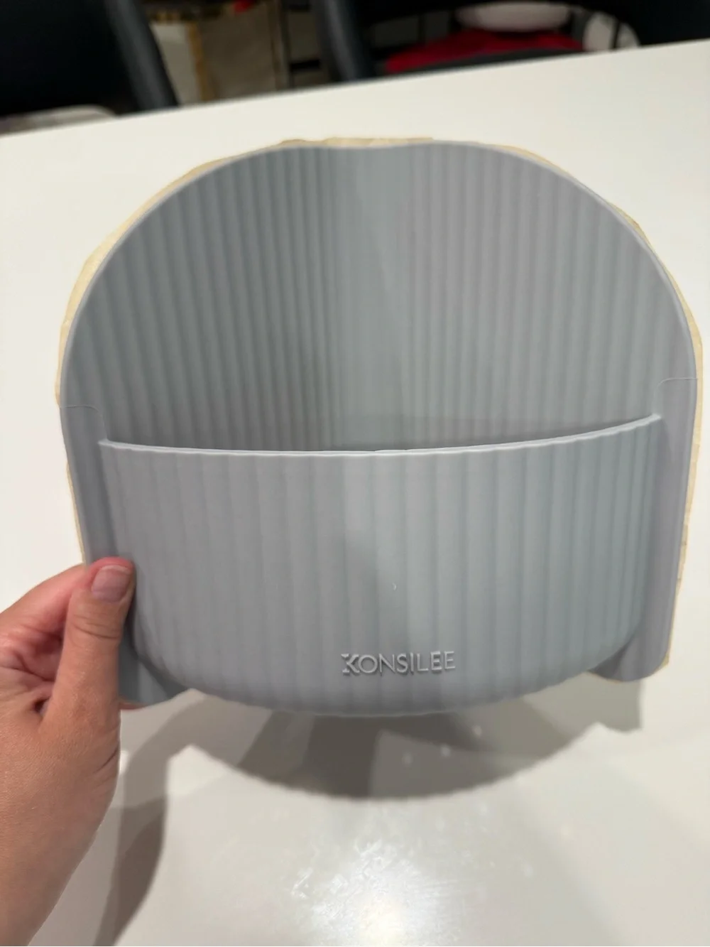 Konsilee Wall Pocket Organizer in Light Gray